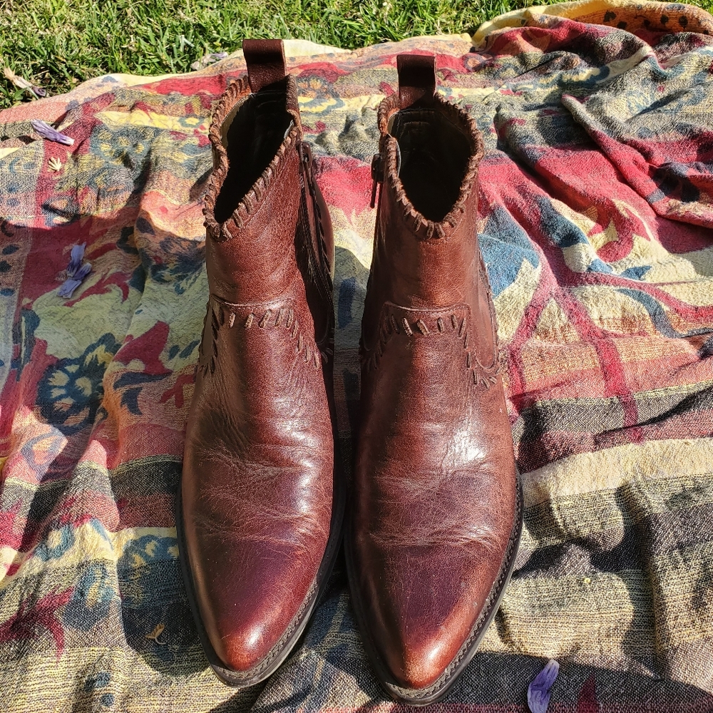 Western Gianni Bini Ankle Boots